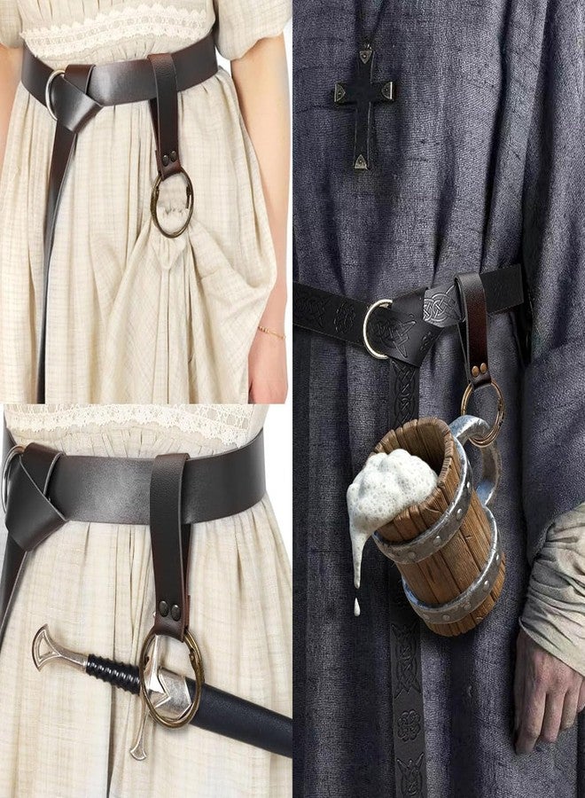 SUMGOGO Renaissance Belt Pouch Purse Viking Bracer Hook Halloween Set Medieval Festival Costume Accessory Casual Fanny Pack Waist Bag - Image 3
